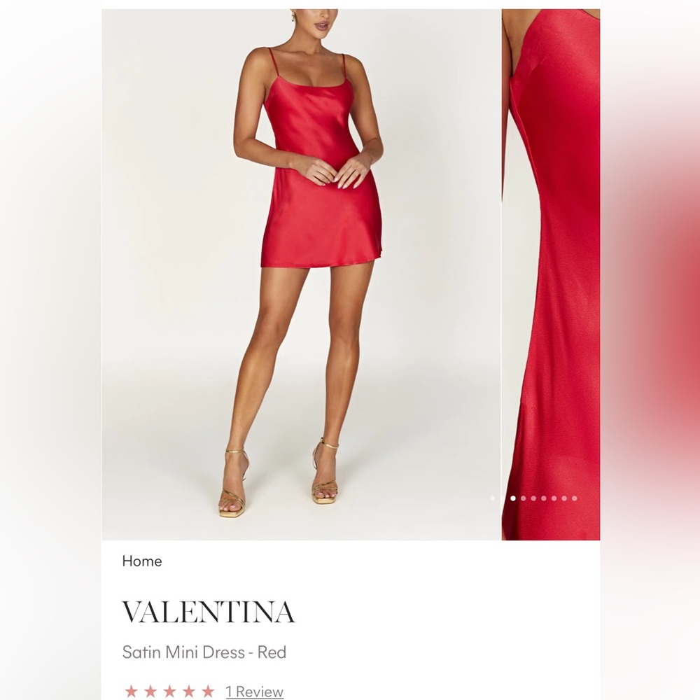 MESHKI red mini dress size L